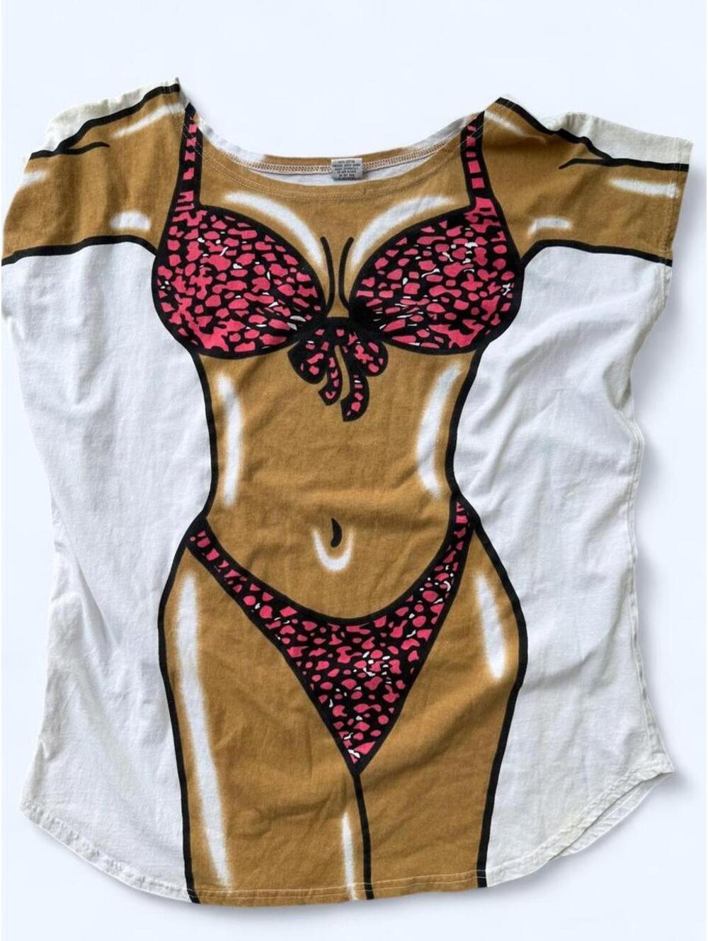 American Vintage Women's Multi and White Tshirt
